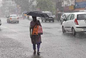 Monsoon rains.